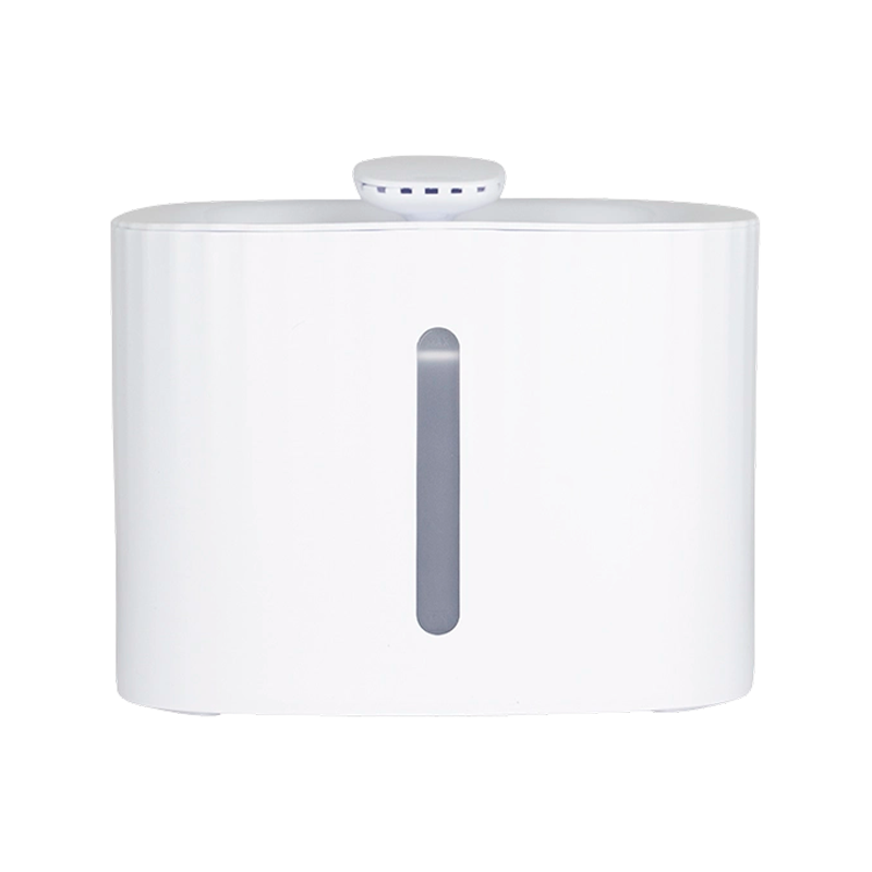 Cicha fontanna widoczna w nocy