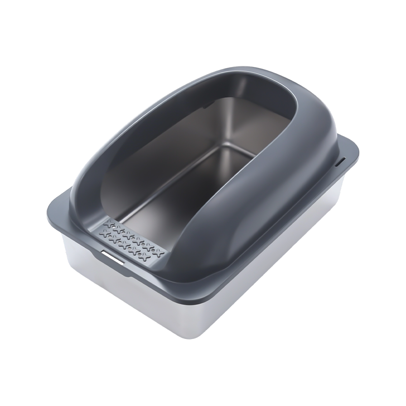 Półzamknięta, duża, zagęszczona kuweta dla kota