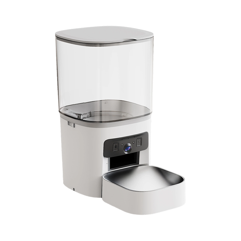 MAS-3007 Inteligentny karmnik dla zwierząt z dwoma obiektywami i przezroczystym zbiornikiem o pojemności 6 litrów