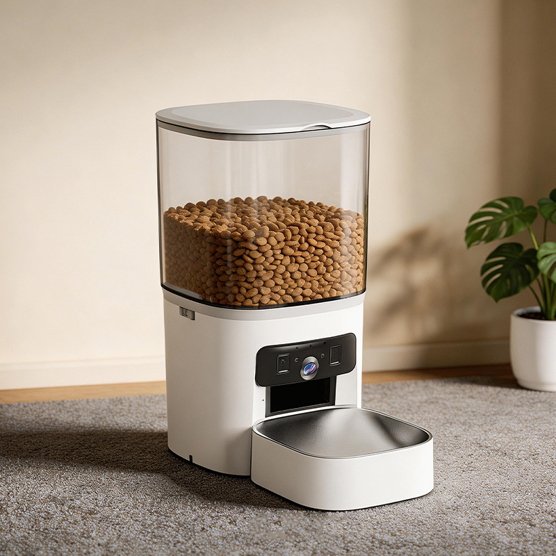 MAS-3007 Inteligentny karmnik dla zwierząt z dwoma obiektywami i przezroczystym zbiornikiem o pojemności 6 litrów MAS-3007 Inteligentny karmnik dla zwierząt z dwoma obiektywami i przezroczystym zbiornikiem o pojemności 6 litrów